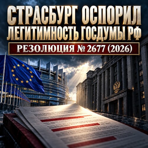 Резолюция между Страсбургом и Госдумой